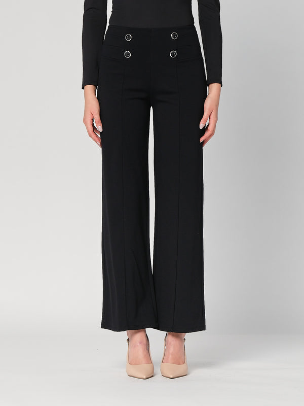 Pantalone palazzo con bottoni