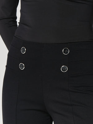 Pantalone palazzo con bottoni