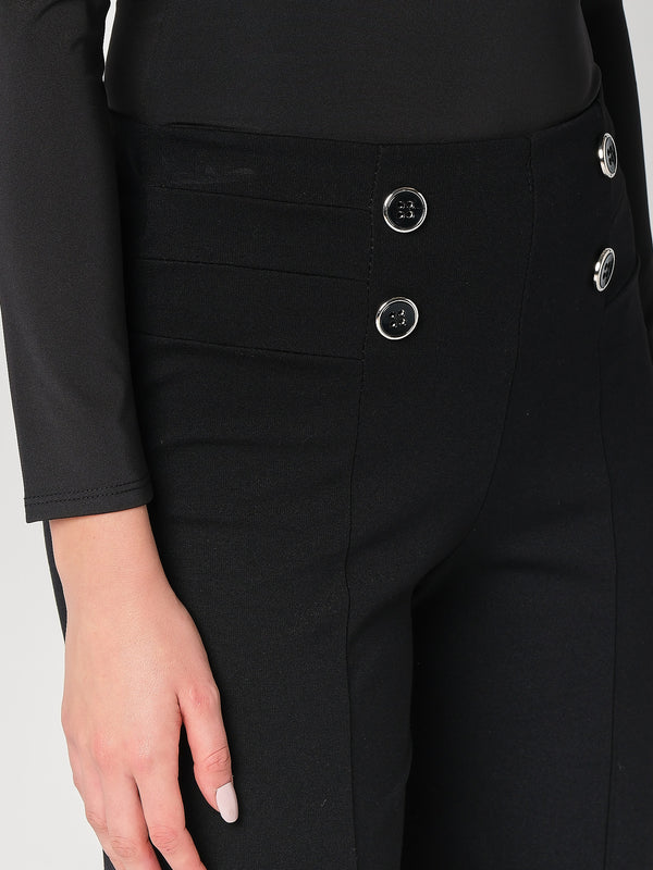 Pantalone palazzo con bottoni