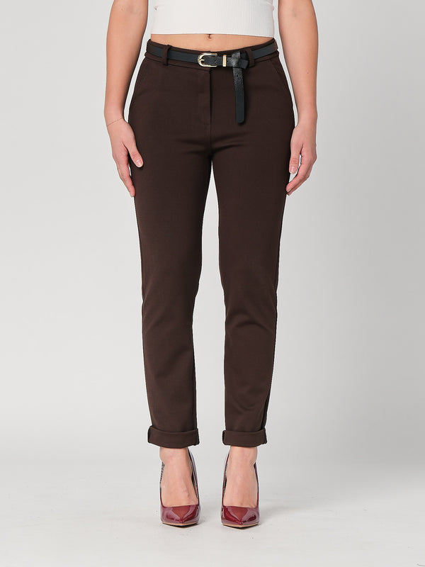 Pantalone in punto Milano con risvolto