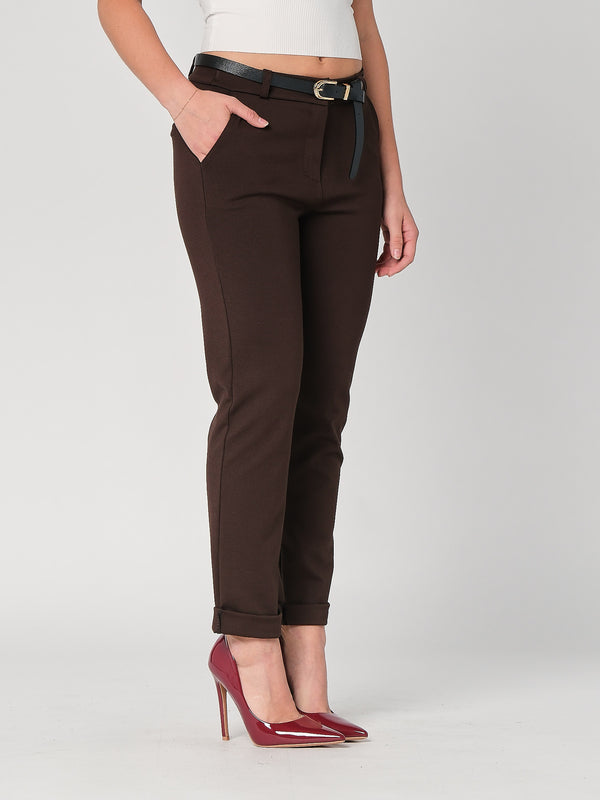 Pantalone in punto Milano con risvolto