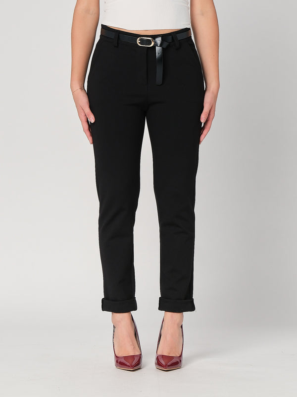 Pantalone in punto Milano con risvolto