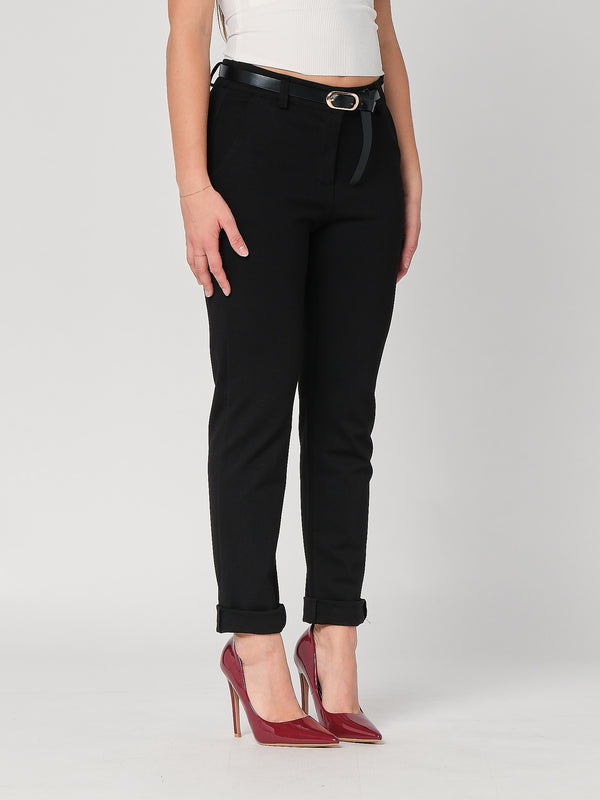 Pantalone in punto Milano con risvolto