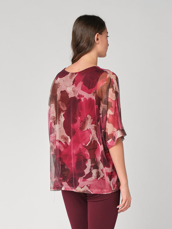 Maglia a rete in fantasia