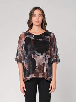 Maglia a rete in fantasia
