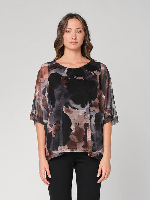 Maglia a rete in fantasia