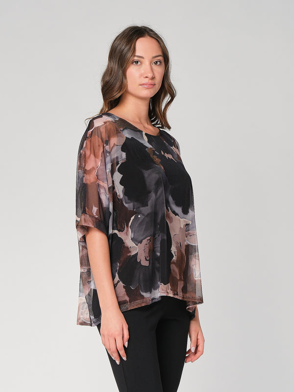 Maglia a rete in fantasia