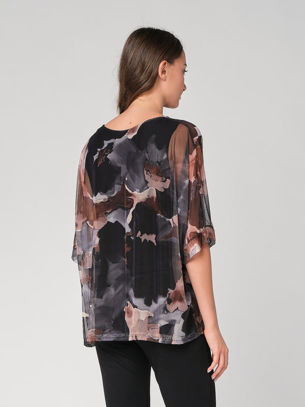 Maglia a rete in fantasia
