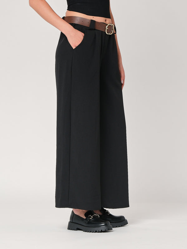 Pantalone palazzo con pinces
