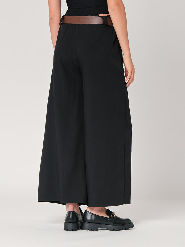 Pantalone palazzo con pinces