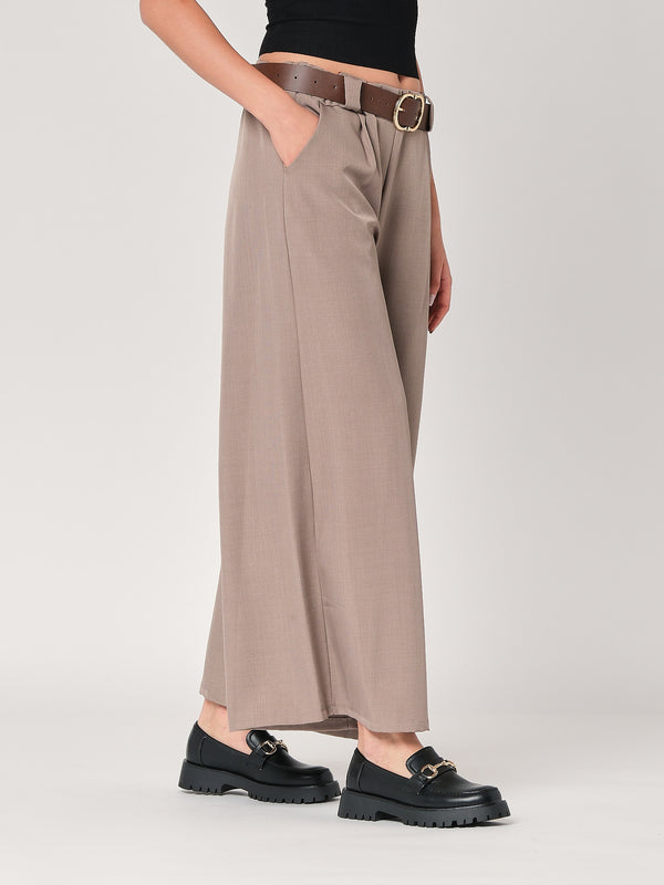 Pantalone palazzo con pinces