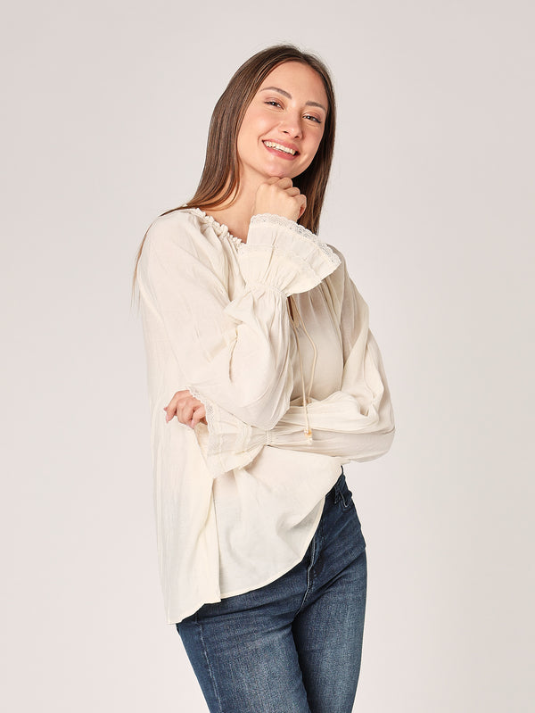 Maglia collo con nodo