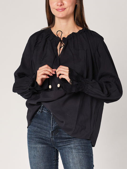 Maglia collo con nodo