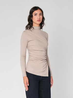 Maglia arricciata con punte