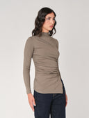 Maglia arricciata con punte