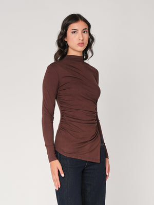 Maglia arricciata con punte