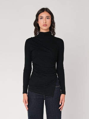 Maglia arricciata con punte