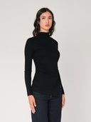 Maglia arricciata con punte