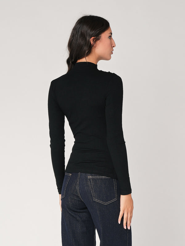 Maglia arricciata con punte