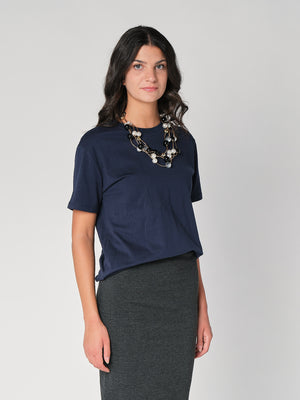 Collana corta con sfere