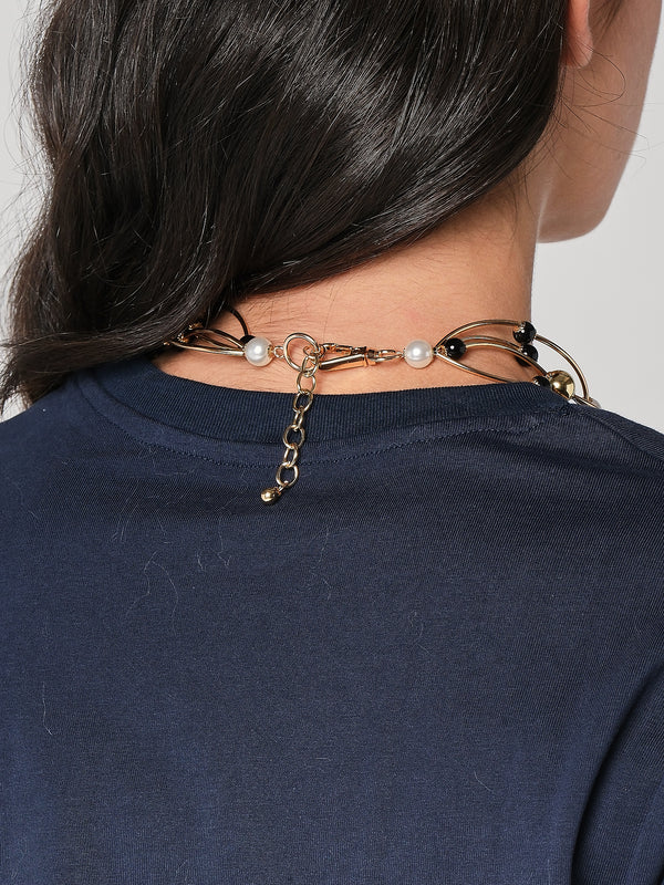 Collana corta con sfere