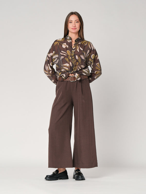 Camicia fantasia collo coreana