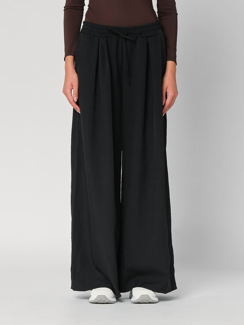 Pantalone palazzo con pinces
