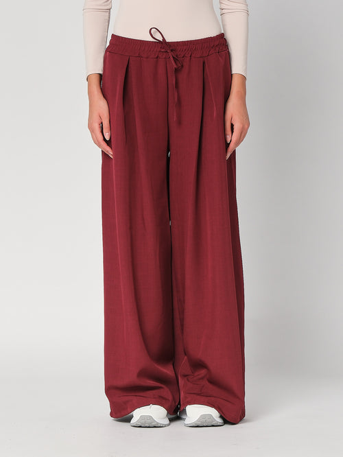 Pantalone palazzo con pinces