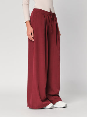Pantalone palazzo con pinces