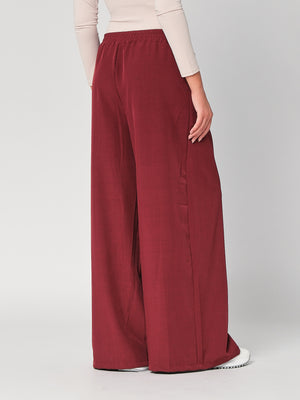 Pantalone palazzo con pinces