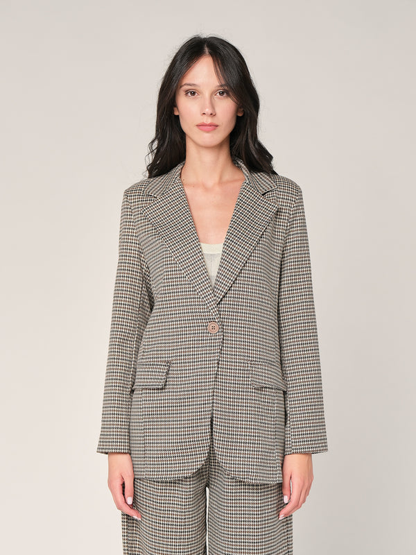 Blazer pied de poule