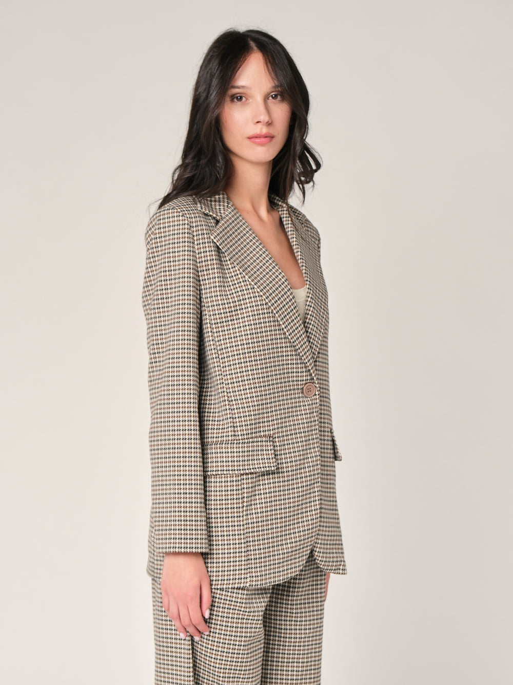 Blazer pied de poule