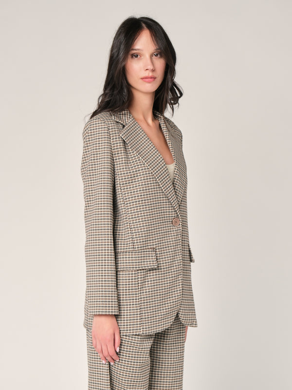 Blazer pied de poule