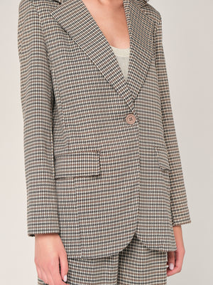 Blazer pied de poule
