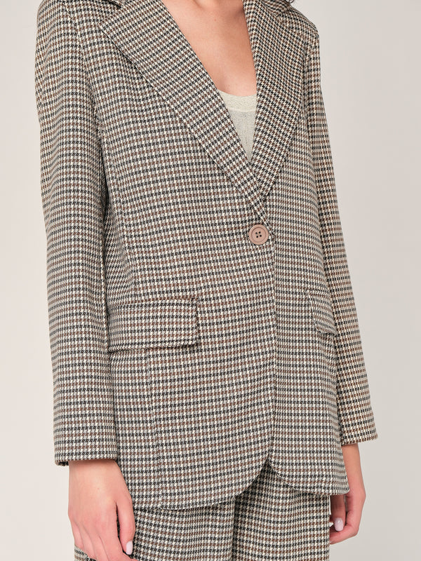 Blazer pied de poule