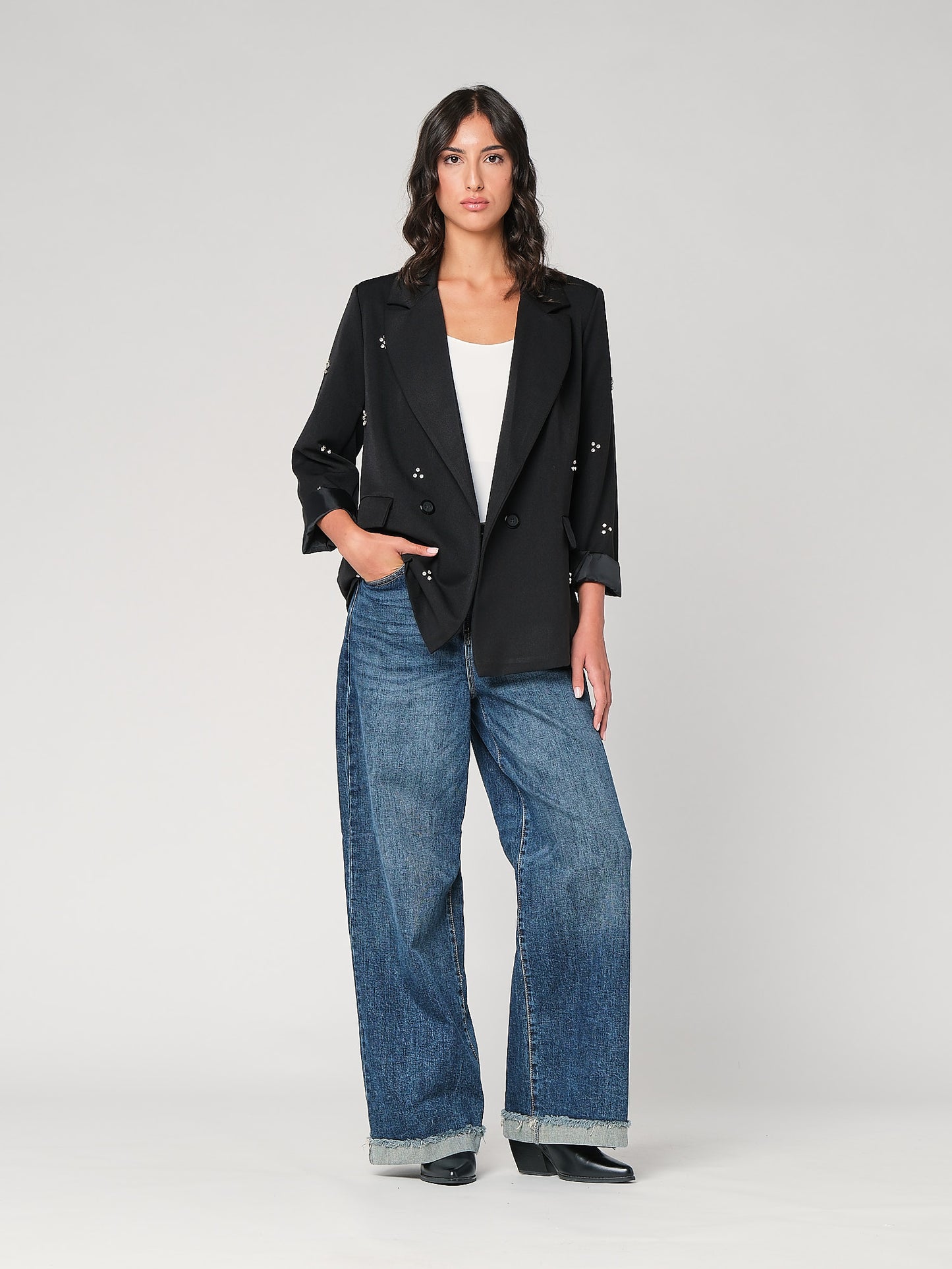 Blazer con swarovski