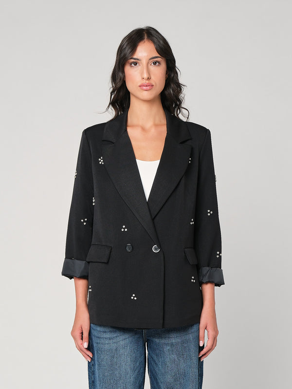 Blazer mit Swarovski-Kristallen