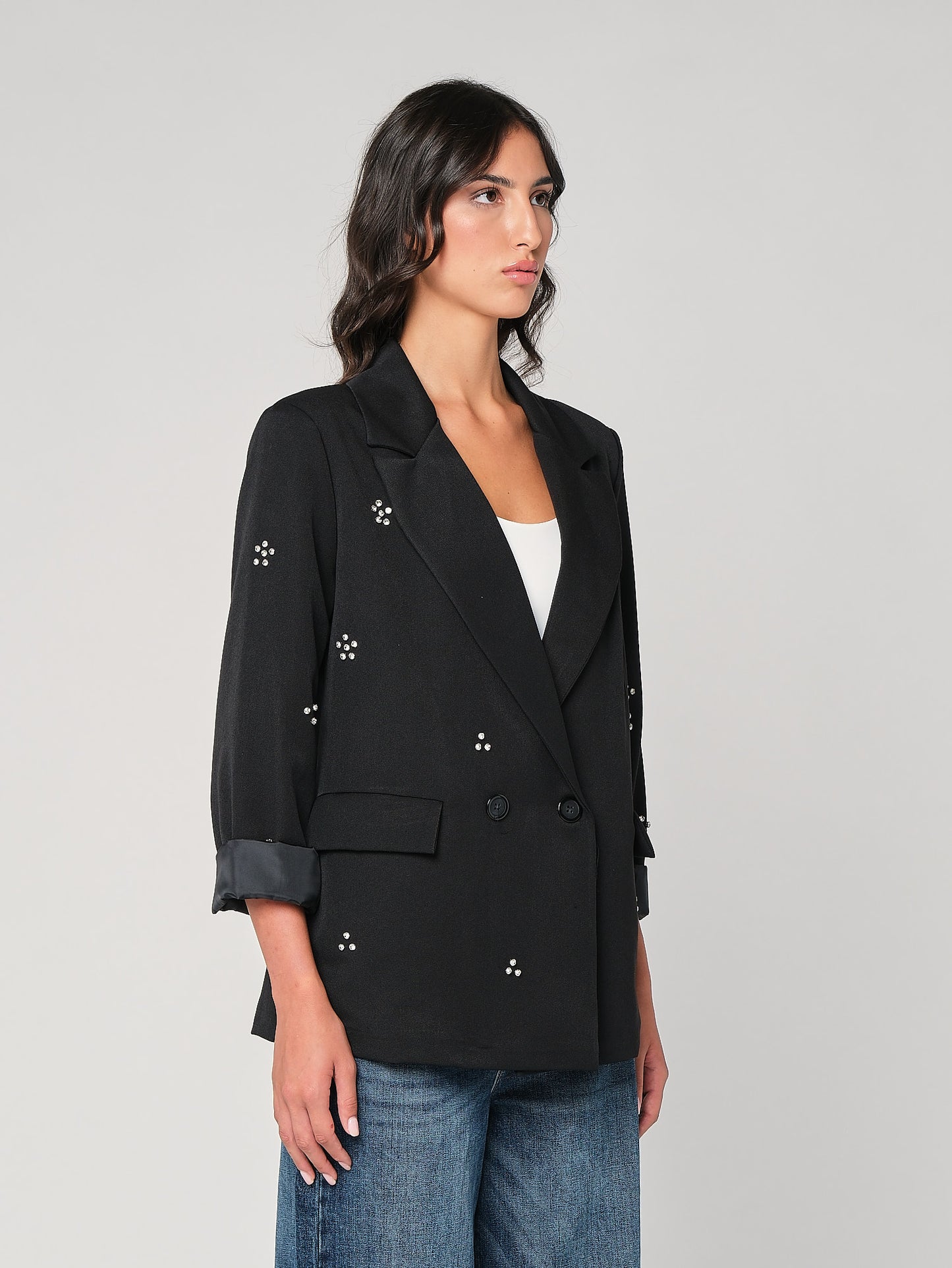 Blazer con swarovski
