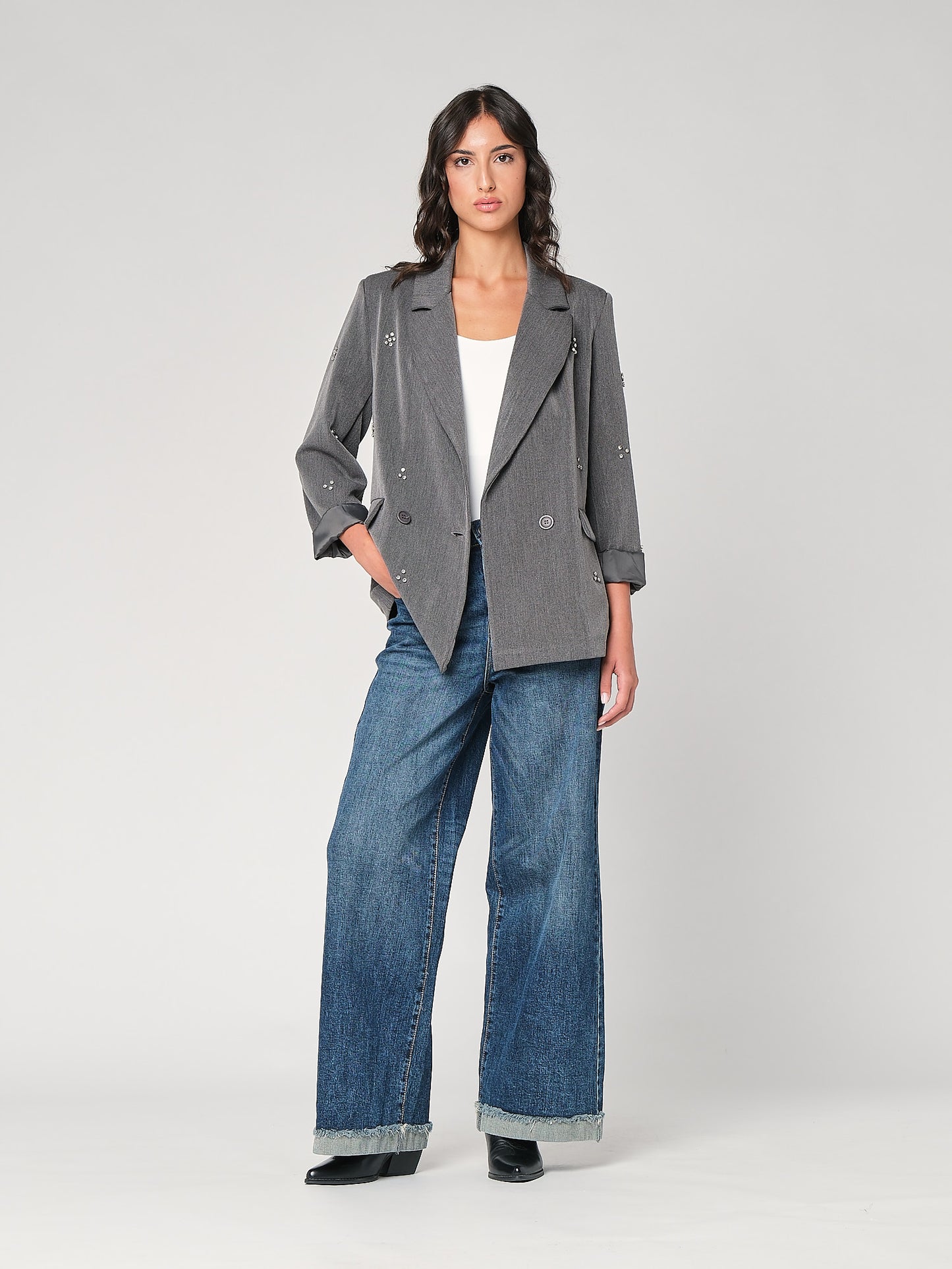 Blazer con swarovski