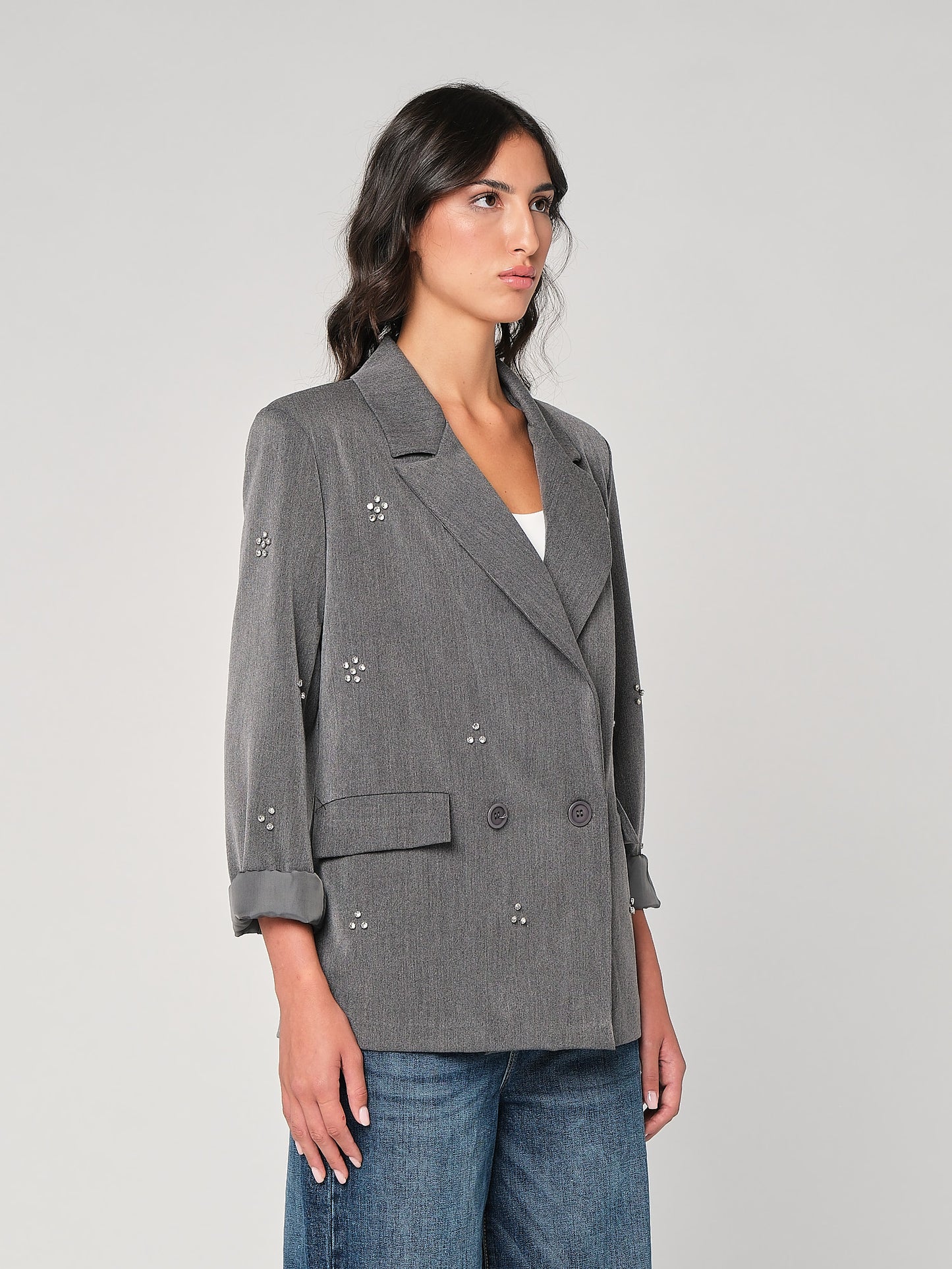 Blazer con swarovski