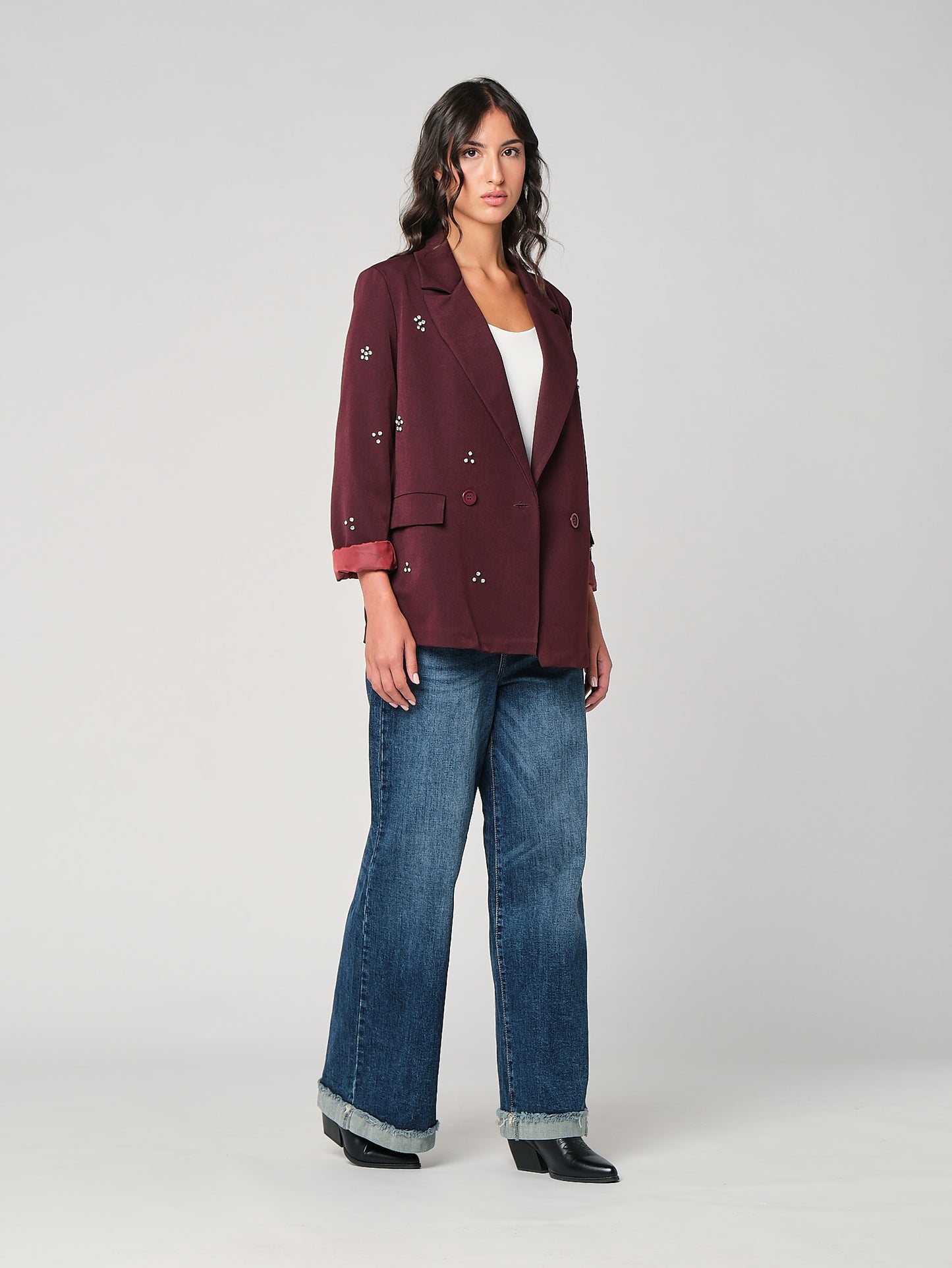 Blazer con swarovski