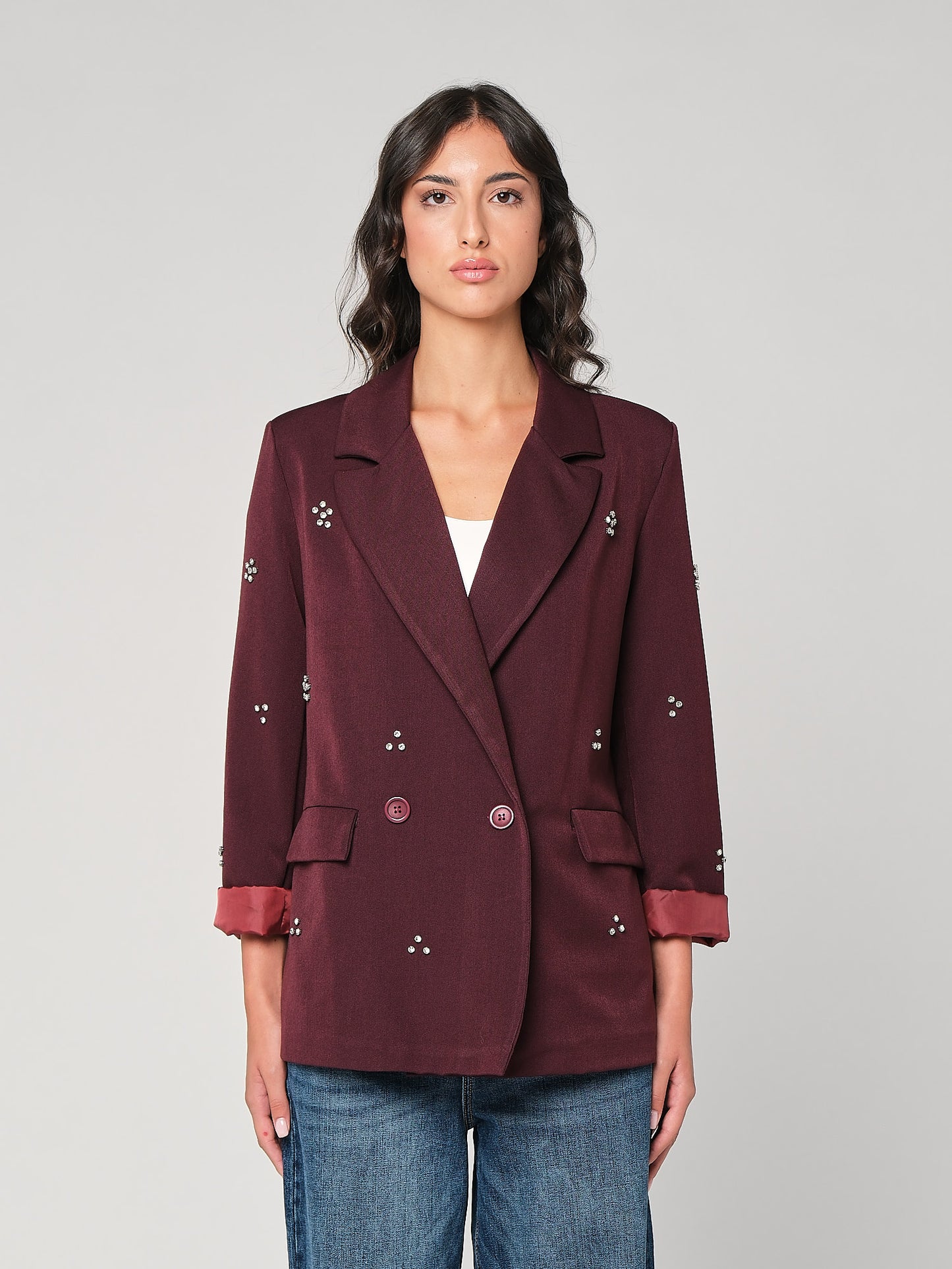 Blazer con swarovski