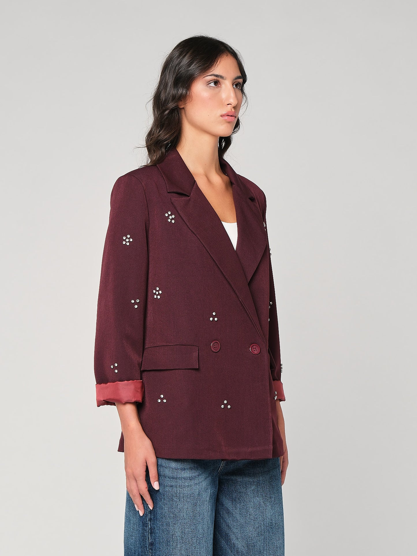 Blazer con swarovski