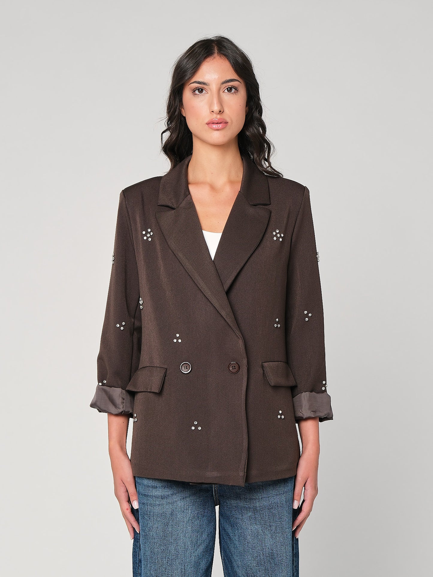 Blazer con swarovski