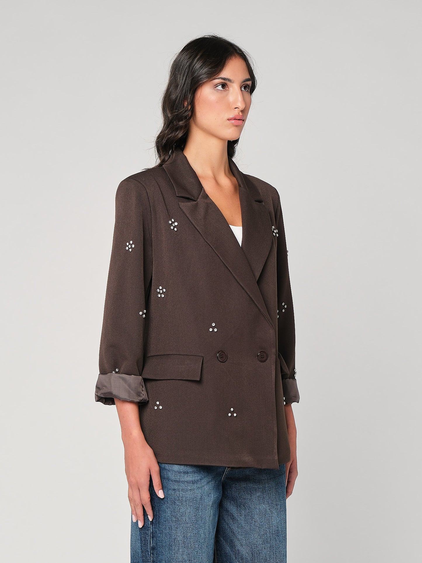 Blazer con swarovski