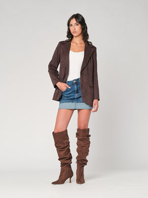 Blazer effetto daino