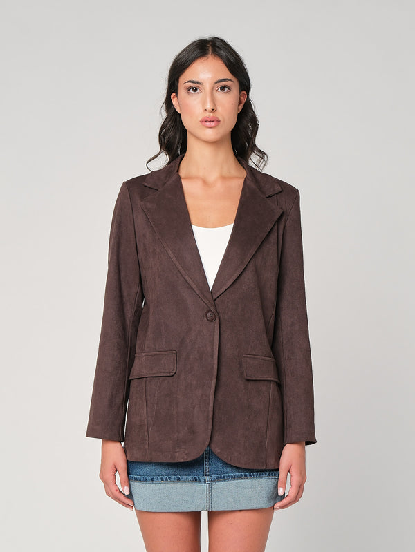 Blazer effetto daino