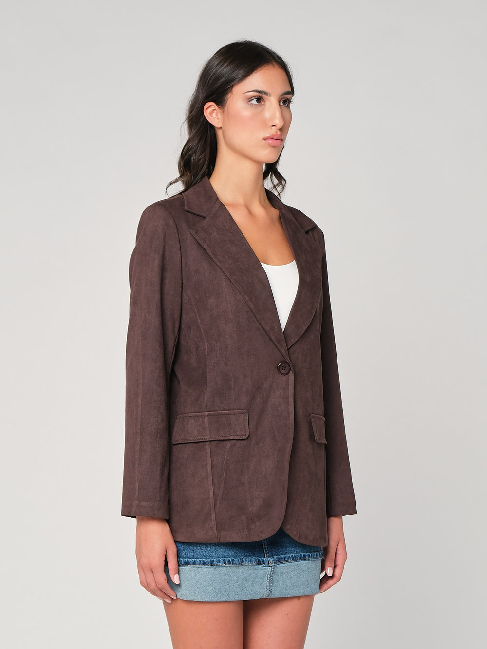 Blazer effetto daino