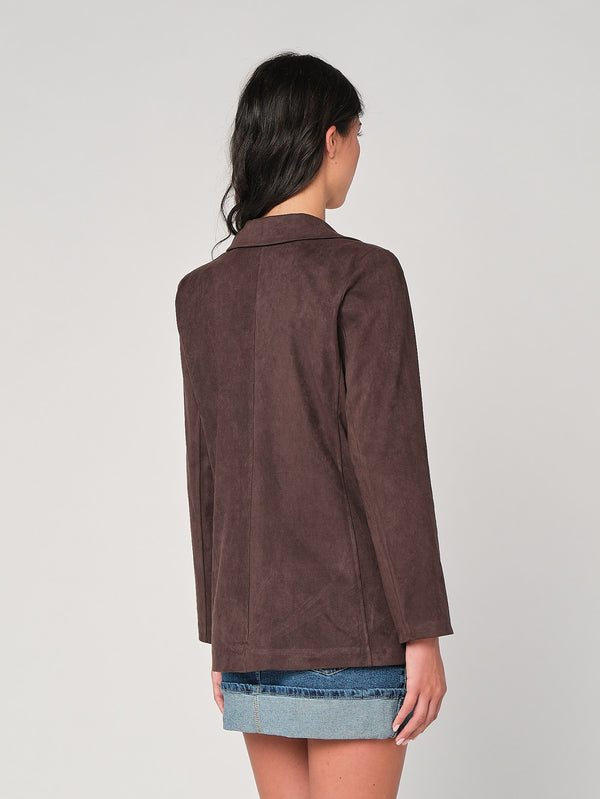 Blazer effetto daino