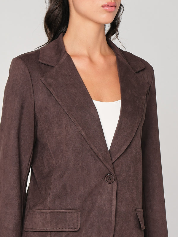 Blazer effetto daino